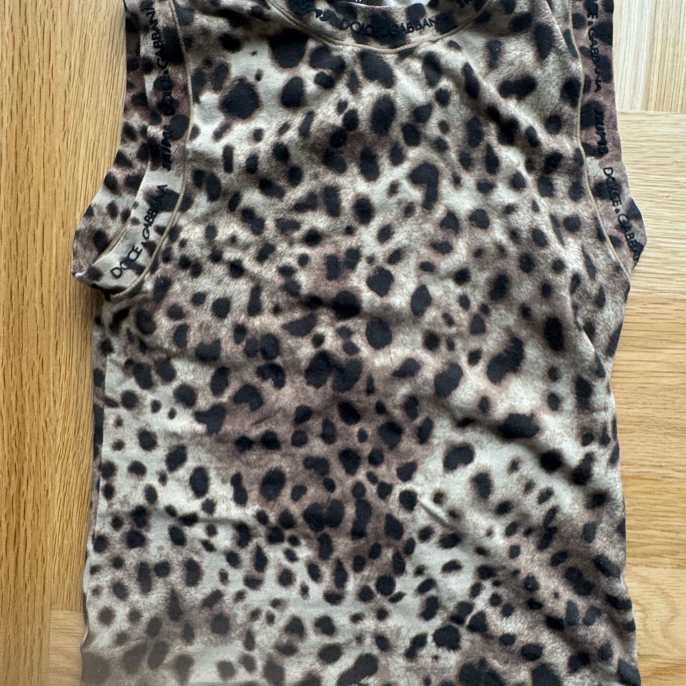 Skims x dolce gabbana Leopard Print Sleeveless Top size medium - Picture 10 of 10
